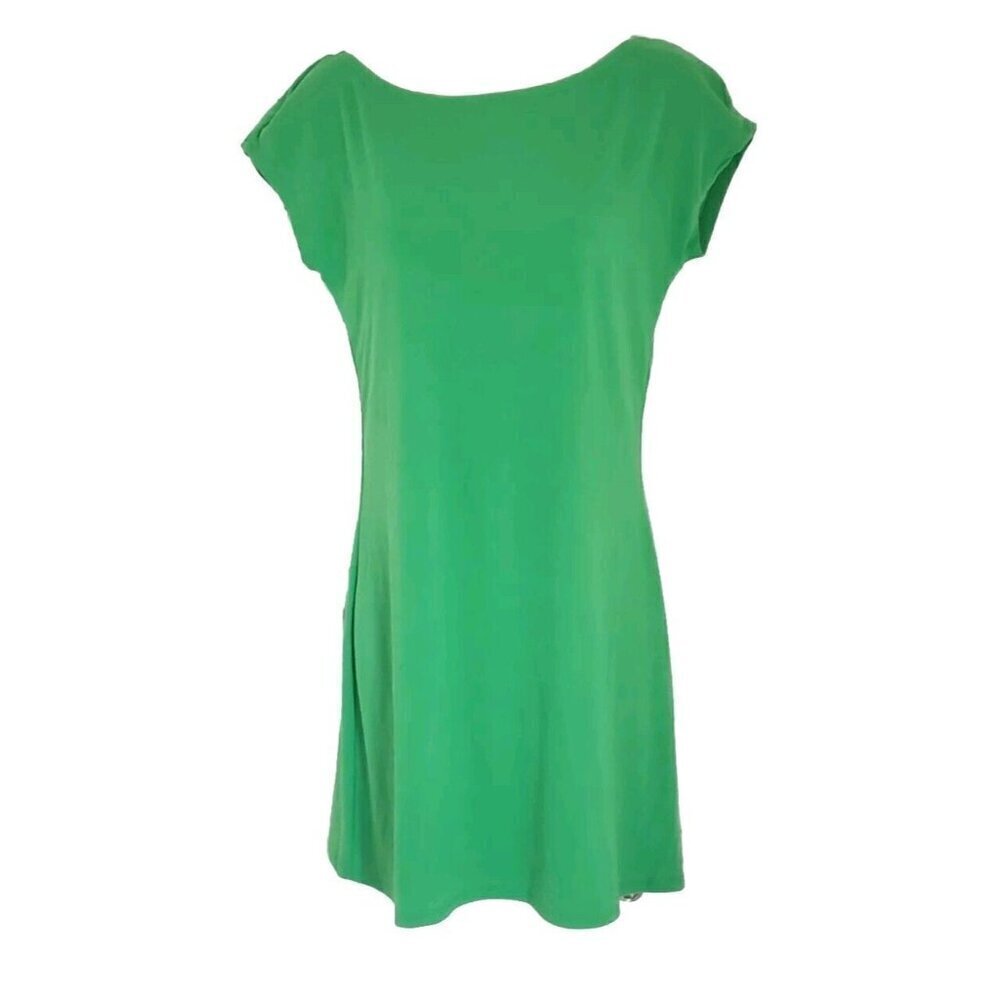 NEW FREE PEOPLE BEACH ROSALIA SUMMER GREEN MINI LOW BACK DRESS SZ M - Picture 3 of 8